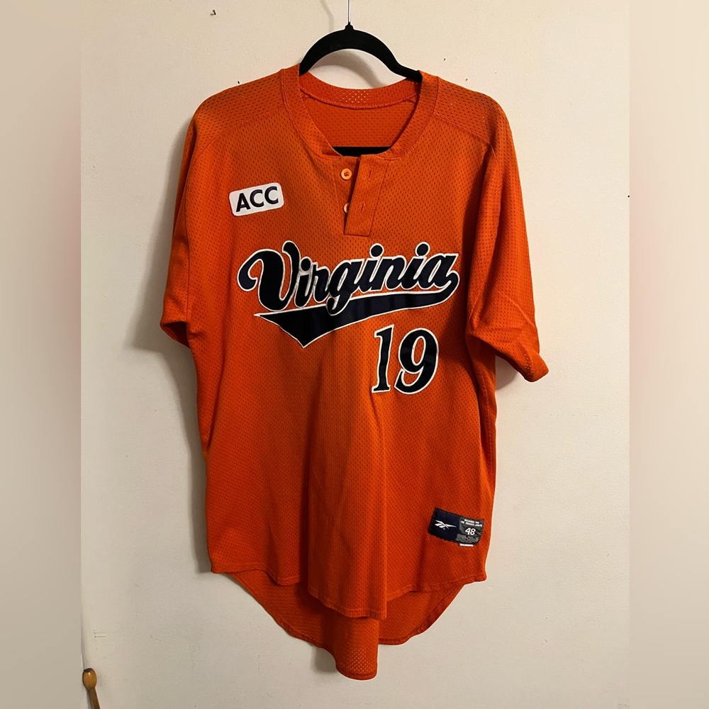 Reebok UVA baseball jersey men’s size 48